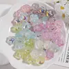 Cuentas de Estrella de Cinco Puntas Coloridas Galaxia Recubiertas de UV Acrílicas Cadena para Teléfono Móvil Colgante Collar Accesorios de Joyería Hechos a Mano con Cuentas para DIY