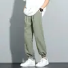 Xintang Roupa Masculina 2026 Verão Novo Estilo Fino Nove Pontos Seda Gelada Casual Japonês Solto Calças Jogger Calças Casuais