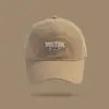Gorra de Béisbol Bordada Estilo Coreano Rosa Dulce para Mujer, Versátil Visera Curva de Moda para Hombre, Primavera y Otoño, Hace que la Cara se Vea Más Pequeña