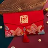 Envelope Vermelho de Ano Novo, Envelope Vermelho de Alto Padrão com Peixe Koi de Dez Mil Yuan, Novo Envelope Vermelho de 2026, Saco da Sorte de Ano Novo para Idosos