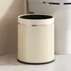 Lixeira para Casa 2025 Novo Estilo Creme de Alto Valor Sala de Estar Quarto Escritório Cozinha Grande Capacidade Lixeira Sanitária