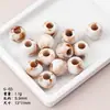 Cuentas Redondas de Resina con Gradiente y Agujero Grande Cuentas con Agujero Recto Colgantes Accesorios para Ropa Trajes de Baño Colgantes Cuentas Sueltas Accesorios para Joyería DIY