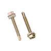 Tornillos Autorroscantes Hexagonales de Zinc Chapado en Color, Tornillos de Cola de Milano, Tornillos Autorroscantes para Tejas de Acero de Color, Tornillos de Cola de Milano M5.5, Tornillos Autorroscantes