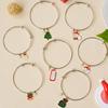 Pulsera de Navidad de Hombre Viejo Nueva y Caliente Pulsera Mejor Amiga para Mujer Pulsera de Tres Personas Pulsera de Dibujos Animados Linda Joyería