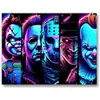 Tapiz de payaso de terror más vendido transfronterizo, tela colgante multifuncional, tela de fondo, tela para decoración de escenas de Halloween