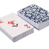 Con Cartas de Playing Cards DiceMahjong para el Hogar y Viajes, Empaque Sencillo, Impermeables y Engrosadas