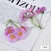 Novo Produto Flores Artificiais Crisântemo de Cinco Pétalas Cordão DIY Margarida Pequena Decorativa Flor de Seda Flor Falsa Guirlanda Artesanal Material para Adorno de Cabeça