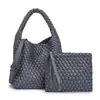 Nuevo Bolso Cruzado Tejido Hecho a Mano Bolso Tote de Color Sólido Venta al por Mayor Un Solo Hombro Versátil Nicho Bolso de Mano Casual