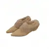 Sapatos de Pelo de Coelho Slip-On Pontudos Peludos com Pelo Interno para Mulheres Sapatos de Algodão com Forro de Lã 2025 Novos Sapatos de Pelúcia