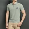 [Sem Poliuretano] Camiseta Polo de Verão de Seda Gelo de Manga Curta para Negócios Masculina Anti-Rugas Top para Deslocamento para Jovens e de Meia Idade