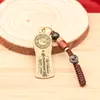 Latón Atrae Fortuna Tai Chi Bagua Calabaza Pequeña Llavero Silbato Ábaco Campana Llavero de Calabaza Colgante de Coche Venta al por Mayor