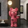 Alemán 2026 Nuevo Modelo Oso Grande Violento Adorno de Pie Lámpara de Luna para Sala de Estar Gabinete de TV al Lado del Sofá Muebles para el Hogar