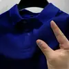 Camisa Polo Masculina 2024 com Gola Reversível e Manga Curta, Mais Vendida Transfronteiriça, Camiseta Casual Elegante para Negócios, Camisa Polo Casual Versátil