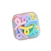 Caja de Pinzas de Agarre Pequeñas de Colores para Niña Flor Doble Cara Pinza Lateral Pinza para Flequillo Pinza Mini para Bebé Pinza de Princesa