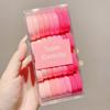 Elásticos de Cabelo Infantis Que Não Danificam o Cabelo, Elásticos de Alta Elasticidade, Série de Cores Dopamina, Elásticos Coloridos para Meninas