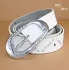 Nueva Moda Estilo Coreano Decorativo Cinturón Ancho para Mujer Cuero Genuino Piel de Vaca Pura Perla de Imitación Diamante Cinturón Versátil