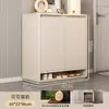 Zapatero de entrada para uso doméstico, en la puerta, en interiores, estilo nuevo, superventas, madera maciza de alta gama, almacenamiento integrado, montado en la pared, mueble de recibidor