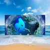 La nueva toalla de playa cuadrada de Amazon, hecha de fibra ultrafina, es perfecta para las vacaciones de verano en la playa, gruesa y absorbente, disponible para pedido personalizado y al por mayor.