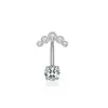 Anel de Umbigo Europeu e Americano Transfronteiriço Coração de Pêssego Borboleta Flor Zircônia Prego de Umbigo Joia de Piercing Corporal Mais Vendida na Amazon