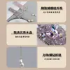 Pinza para el Cabello con Borla de Perlas y Diamantes Completos para Mujer, Estilo Nuevo con un Toque de Lujo, Pinza Lateral, Pinza Versátil de Moda para Flequillo, Pinza de Cocodrilo