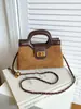 Elegante bolso acolchado de cadena en bloques de color, bolso de mano cuadrado pequeño elegante y versátil, bolso de hombro y bandolera moderno para mujer