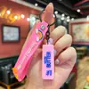 Novos chaveiros de acessórios com figuras 3D de borracha macia em PVC de desenho animado, pingentes para mochila de casal, pequenos enfeites, atacado do fabricante