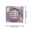 Caja de Regalo de Pestañas Postizas Transfronterizas Pequeña Seis Filas Yf51 Gruesas y Ligeras Segmentadas Naturales Racimos Individuales Pestañas Postizas sin Pegamento