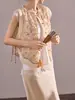 Chal de Perlas y Lentejuelas Verano 2026 Nuevo Estilo Chino Bordado Prendas Exteriores Finas de Moda Versátil Transpirable N4030