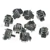 Adequado para Manípulo Original Ps3 Rocker 3D Ps3 Rocker Embutido de 3 Pinos com Tira Branca no Topo Rocker Preto de 3 Pinos