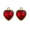 Acessórios DIY de Aço Inoxidável 11mm Pingente de Coração de Amor Acessórios de Pingente Acessórios para Colar Brincos