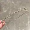 Diadema de Pedrería Ojo de Gato, Gama Alta, Lujo Ligero, Diadema Súper Hada para Recoger el Cabello, Dulce Diadema Fina de Mariposa para Salir de Celebridad de Internet