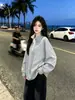 Sudadera de punto medio de manga larga, diseño moderno y único para mujer, nuevo estilo casual otoño/invierno 2026 ins