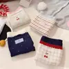 "Pastel de Cereza Dulce" Ropa Interior Antibacteriana 10A de Algodón Puro para Niñas, Tiro Medio, Ajustado a la Cadera, Jacquard, Calzones Transpirables