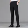 Pantalones Finos de Verano Nuevos para Hombres de Mediana Edad y Mayores, Pantalones Casuales Elásticos de Secado Rápido, Pantalones Rectos, Venta al por Mayor