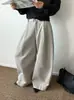 La nueva colección de otoño de Juzhi presenta pantalones anchos plisados de estilo retro coreano para mujer, con un diseño único, pantalones casuales 62003