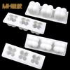 Minghao 3 incluso pequeño cubo de Rubik molde de jabón hecho a mano molde de silicona para pastel molde de gelatina de silicona de grado alimenticio