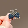 Acessório de Cabelo Presilha Pequena de Garra Meio Presa com Strass de Liga Presilha Pequena para Cabelo Headdress de Fixação de Alta Qualidade para Cabelos Curtos Presilha Lateral Penteadeira
