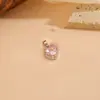 Múltiples Estilos de Colgantes de Cobre, Versátiles y de Alta Gama con Diseños de Animales y Flores de Cerezo, Sencillos con Circonita Incrustada, Bañados en Oro Real, Colgantes para Mujer