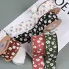 Cinta de Doble Cara con Estampado de Flores Pequeñas Accesorios para el Cabello Material Hecho a Mano Regalo Empaque de Flores Zapatos Sombrero de Paja con Flores Cinta de Lazos