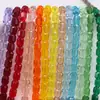 Contas de Barril de 8mm Contas de Vidro Cristal com Furo Reto Cilíndricas de Cristal Contas Soltas DIY Pulseira Colar Brincos Acessórios de Cabelo Materiais Auxiliares Acessórios