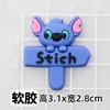Muñeco de Dibujos Animados Stitch Accesorios de Goma Suave de PVC Funda para Teléfono Móvil iPad Parche DIY Chanclas Caja de Almacenamiento para Vasos Decoración