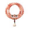Pulseira Bodhi Rosa Vermelho, Novo Estilo Chinês, Contas de Ábaco de Duplo Círculo para Segurar na Mão, Pulseira de Joia para Segurar na Mão para Homens e Mulheres, Contas Budistas para Atacado