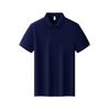Verão Solona Lapela Camisa Polo de manga curta T-shirt de cor sólida Roupas de trabalho para figurar personalizado bordado logotipo personalizado