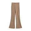 Pantalones acampanados ajustados de cintura alta de YPFF para mujer, de moda de otoño e invierno, pantalones de punto microelásticos de pierna larga de estilo europeo y americano