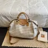 Bolsa de Viagem Texturizada 2026 Nova de Grande Capacidade Xadrez Bolsa para o Dia a Dia Casual Fitness Bolsa de Mão Ombro Único Transversal Bolsa Feminina