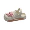 Sandalias y pantuflas Baotou de suela gruesa antideslizantes para mujer, de verano, combinables, con suela gruesa, para exteriores, de moda, zapatos de playa de suela suave.