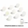 Contas Naturais de Cristal 6/8mm Pedra da Lua Branca Contas Soltas Material para Miçangas DIY Contas Espaçadoras para Pulseira Acessórios para Pulseira