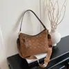 Bolsas Florales Vintage Transfronterizas, Bolsos de Hombro de Lujo de Gama Alta de Nicho para Mujer, Versátiles para el Uso Diario, Bolsos Cruzados de Gran Capacidad, Modernos