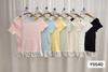 Moda de Verano Estilo Coreano Elegante Diseño con Costuras Sentido Polo Lunares Lazo Hombro Camiseta Prendas de Punto para Mujer Top Casual