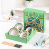 Juego de Cuencos Florales Acuarela Cerámica Plato Tazón de Arroz Vajilla Transfronteriza Caja de Regalo Estilo Ins Corazón de Niña